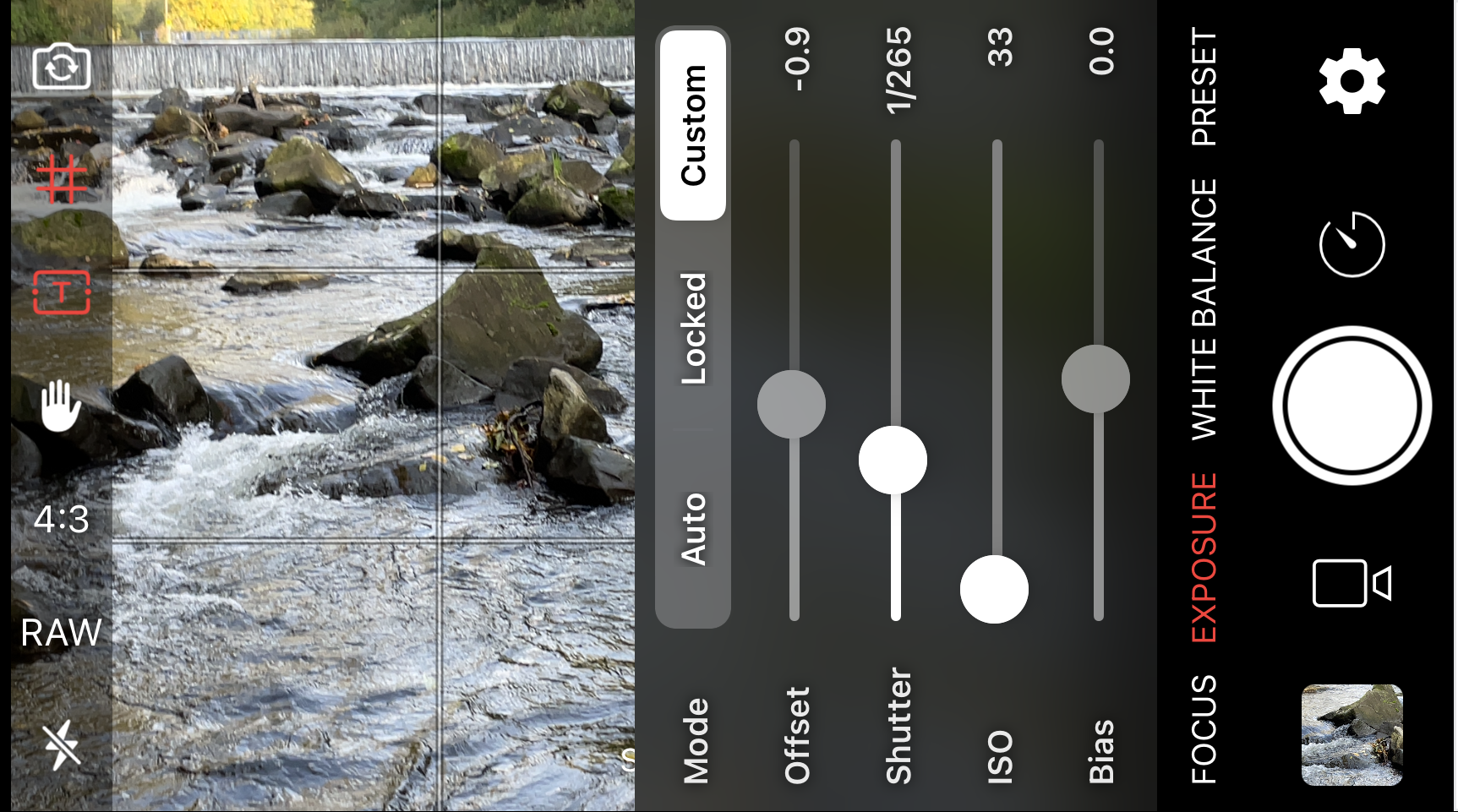 How to take pictures of a waterfall or flowing water with your mobile phone
